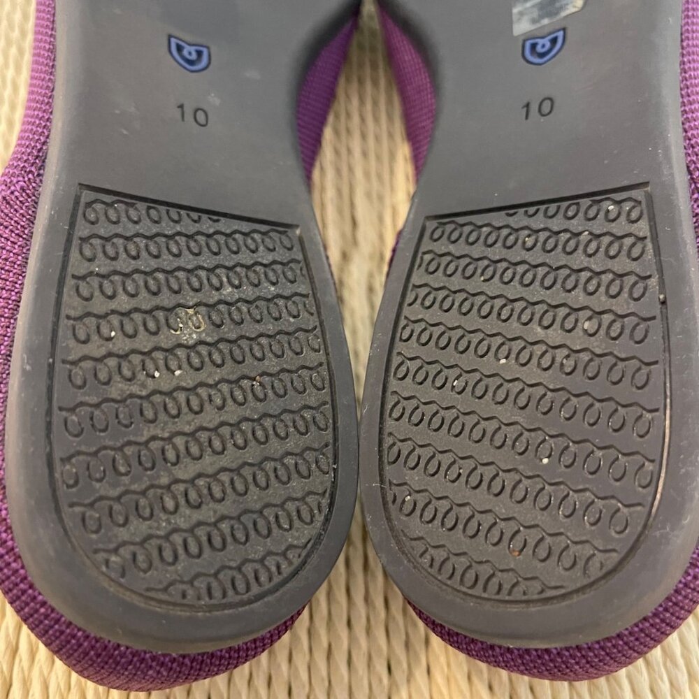 Rothys Womens Purple Pointed Toe Flats Size 10 Sustainable Quiet Luxury Shoes - Picture 10 of 11